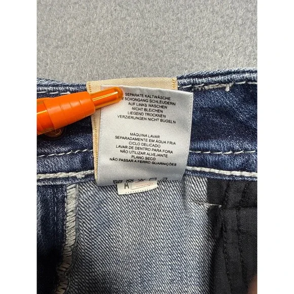 Miss Me Jeans Women 27 Blue MP7299S Mid-Rise Skinny Embellished Flap Pocket - Picture 7 of 16